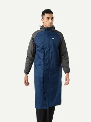 Long Raincoat (Navy Blue Body) By WildCraft